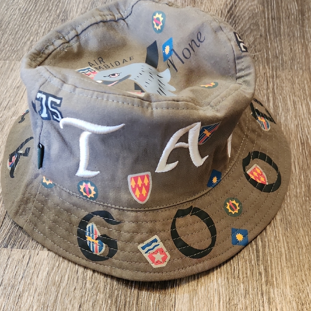 Staple Brown Bucket Hat with Embroidered Patches